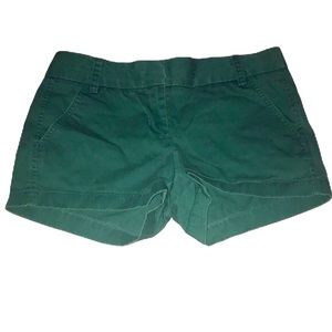 J.CREW Women’s Teal Green Chino Shorts Sz 00